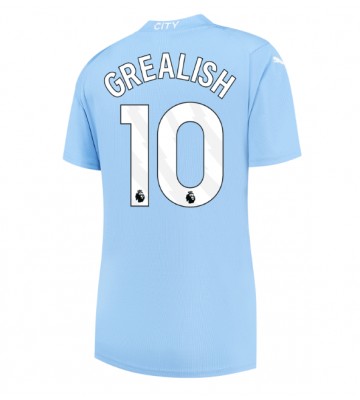 Manchester City Jack Grealish #10 Hjemmebanetrøje Dame 2023-24 Kort ærmer